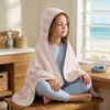 TOALHA_INFANTIL_LISTRA_ROSA_MARINHO_LACO_HOME -2-